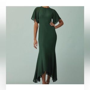 Reformation Carlotta green dress